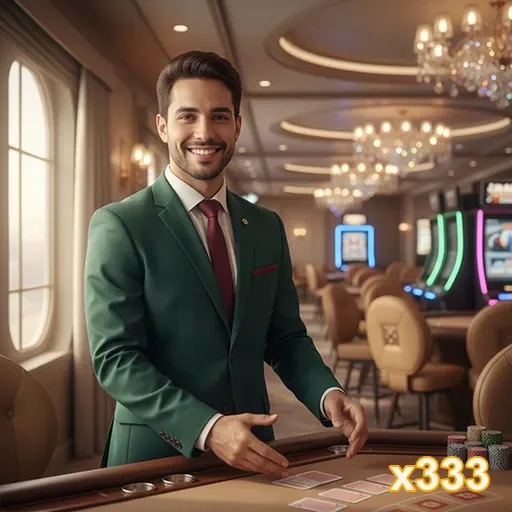 Jogadores em mesa de cassino online com dealers ao vivo